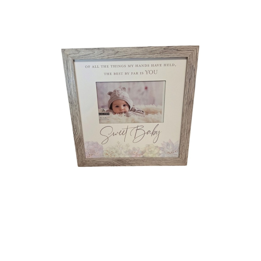 Malden International Sweet Baby Picture Frame Fits 4x6 Photo